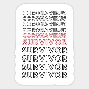 Coronavirus Survivor Sticker